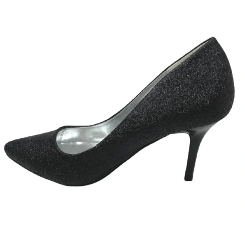 NWT Bonnibel Slip-On Glitter Dress Pump Stiletto Almond Toe High Heels Shoes… - Picture 5 of 6